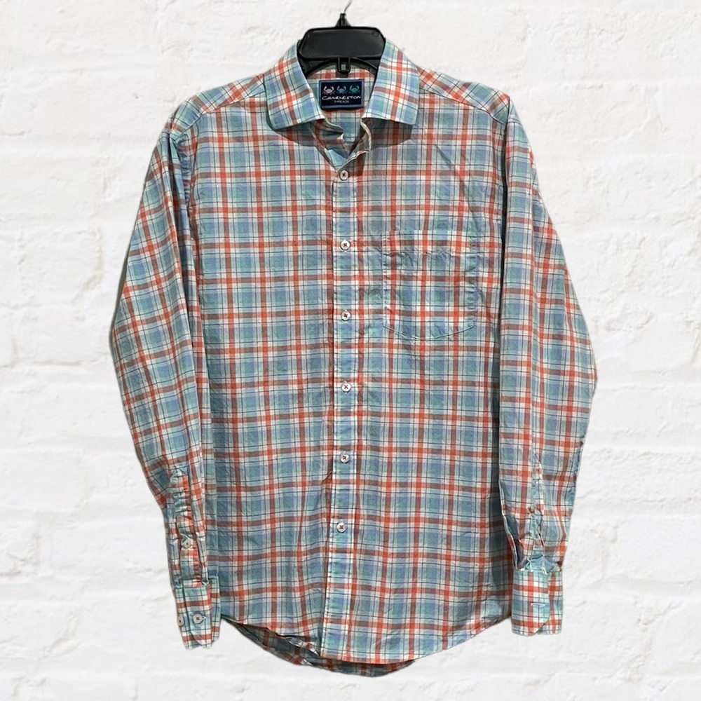 Charleston Threads Long Sleeve Button Down‎ Men’s Sz Medium